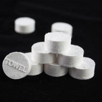 Soft Bleach-Free Disposable Cotton Mini Magic Compressed Towel Pearl Pattern Towel for Home Hotel Travel Use
