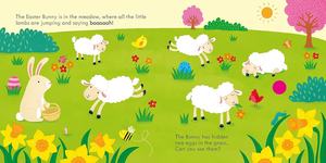 Livre sonore personnalisé OEM pour Pâques, avec 5 boutons pour écouter les sons des animaux de <span class=keywords><strong>printemps</strong></span>, pages en carton, boîte en ABS, livre cartonné pour les fêtes - Product Image 3