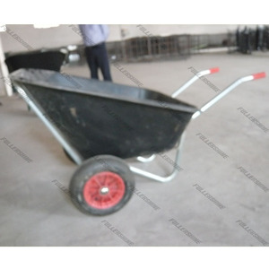 140L 160L 200L 말 안정 마당 <span class=keywords><strong>2</strong></span> 개 트윈 휠 대형 폴리 수레 - Product Image 3