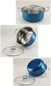 Juego de ollas de acero inoxidable de lujo de 10/16 piezas, antiadherentes, con mangos chapados en oro, juego de ollas de acero inoxidable con mangos plateados - Product Image 3