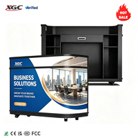 Bureau de DJ portable en forme de U avec écran LED, écran d'accueil LED pour concerts, mariages, discothèques, expositions et événements commerciaux