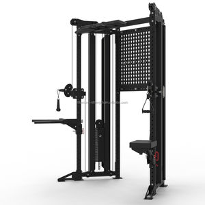 Entrenador funcional compacto para el hogar montado en la pared <span class=keywords><strong>con</strong></span> Lat/Row, estante de sentadillas de doble <span class=keywords><strong>polea</strong></span> <span class=keywords><strong>con</strong></span> máquina de cable para <span class=keywords><strong>ejercicio</strong></span> - Product Image 6