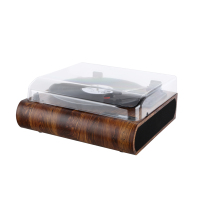 Tourne-disque en vinyle à 3 vitesses avec couvercle anti-poussière, vente en gros