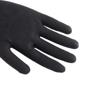 Guantes de Trabajo de Alta Calidad con Recubrimiento de Nitrilo Gris Negro 15G, Acabado Arenoso, Transpirables, Duraderos y Antideslizantes para Protección de Manos en Fábrica