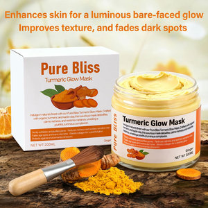 Cilt parlatıcı besleyici cilt bakımı yüz maskesi çamur maskesi derin temizlik nemlendirici C vitamini zerdeçal kil maskeleri - Product Image 3