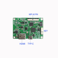 Placa Controladora LCD Universal FPC Personalizada RGB/LVDS/TTL de 30/40/50/60 Pines, Placa Convertidora de Lvds a Hd-m Vga AV