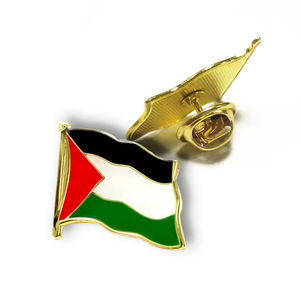 Pin kustom Logo logam lencana grosir bros Metalicos keras Enamel topi keselamatan Enamel kerah Palestina Pin - Product Image 4