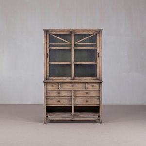 Librería Antigua de Madera Maciza con Altura Ajustable y Estantes de Madera, Diseño Wabi-Sabi para Oficina en Casa, Sala de Estar, Hotel - Product Image 2