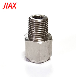 ข้อต่อแปลงเกลียวสแตนเลส 1/8NPT เป็นเกลียวตัวเมีย M10x1.0 สำหรับเกจวัดแรงดันในรถยนต์ - Product Image 4
