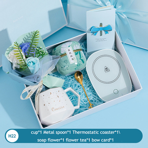 Ins style ensemble cadeau fête des mères avec ventilateurs tasse à café serviette <span class=keywords><strong>parapluie</strong></span> Unique boîte cadeaux de remerciement pour femmes - Product Image 6