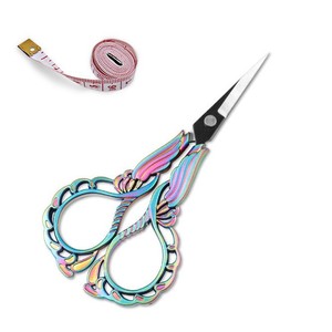 Ciseaux à broder à pointe fine en acier inoxydable, coupe-fils vintage pour point de croix, pour travaux manuels et usage domestique - Product Image 4