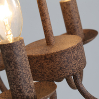Lustre en bois de style campagnard à 4 lumières, lanterne géométrique blanche vieillie, suspension pour salle à manger, îlot de cuisine, entrée