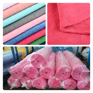 16x16 30x30 Microfiber Terry Wash Cleaning Cloth Towel Fabric Roll Micro Fiber Scrub And Wipe Cloth Raw Material