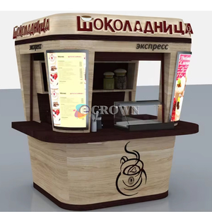 Mall Bread Cabinet Retail Store Square Juice Coffee bar Mall Display Kiosk <strong>Laye</strong> Retail Store Mall <strong>Cafe</strong> OEM OEM - Product Image 3