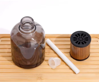 Bouteille en verre vide pour diffuseur de parfum de luxe, 100 ml, 120 ml, personnalisable, couleur sérigraphiée, pour voiture, maison, huiles essentielles, vente en gros