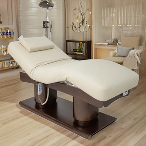 Lettino da Massaggio Elettrico BoJue in Legno per Estetica Viso Ciglia e Corpo Intero Reclinabile - Product Image 1