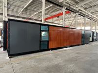 Maison conteneur préfabriquée mobile et extensible de 40 pieds ou 20 pieds, sécurisée, 2 à 5 chambres, structure en acier, pour usage hôtelier, maison portable