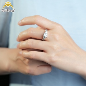 Goldleaf Custom 10K Solid Gold Lab Grown Diamond <b>Ring</b> VVS <b>Cushion</b> Cut 1-3CT IGI Certified White Gold Unisex - Product Image 5