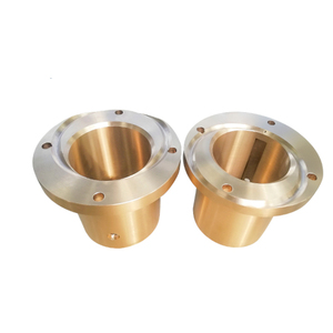 ZCuSn7Pb7Zn4 Buje de ranura de aceite en espiral de bronce Placa de fricción de manga de cobre para equipo Extractor de escoria - Product Image 1