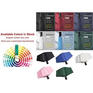 Promotional Folding Umbrella Personal Logo Sunshade Custom Logo Compact Portable Rain Automatic Windproof Umbrella With Logo - Product Image 3