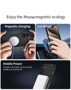 Nueva Funda para Teléfono con Carga Inalámbrica, Textura de <span class=keywords><strong>Fibra</strong></span> de Carbono, Parte Trasera de Cuero PU Rígido, para Samsung S26 Ultra S25 A07 A17 A27 A37 A57 - Product Image 3