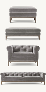 Bangku Modern elegan minimalis gaya furnitur rumah nyaman dan lembut dan kursi sofa kain - Product Image 6