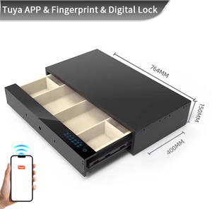 CEQSAFE Smart Hotel Room Fingerprint Lock <b>Hidden</b> Drawer <b>Safe</b> Box Cash Jewelry Safety Drawer Hotel <b>Safe</b> for Home - Product Image 4