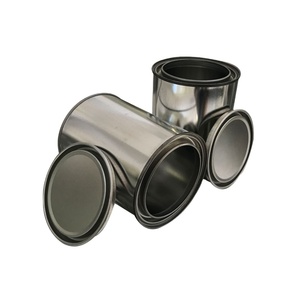 Boîte de conserve ronde <span class=keywords><strong>4L</strong></span> pour le stockage de peinture automobile Conteneur métallique vide Boîte en fer blanc Prix d'usine - Product Image 2