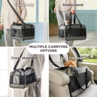 Sac de voyage pour animaux de compagnie MJ Brand en tissu Oxford, fermeture éclair, écologique, pour console centrale de voiture, souple et pliable, vente en gros