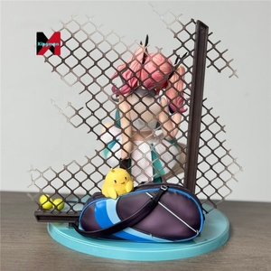 Statua GK di Bremerton in posizione accovacciata da allenamento di tennis, modello da collezione anime per appassionati di sport, da esposizione - Product Image 5