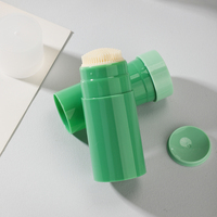 Nouveau design Bouteilles de lotion cosmétique en plastique de 30ml Conteneur vide de sérum de soin de la peau Emballage déodorant avec tête de brosse en silicone