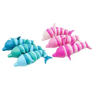 Interesting Decompression Caterpillar Dolphin Children's Vent Toys For Kids Birthday Gifts Caterpillar Dolphin