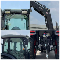 Tracteur agricole Supreme 100HP 4WD avec moteur diesel haute puissance, système hydraulique robuste et capacité de levage élevée pour les travaux sur le terrain