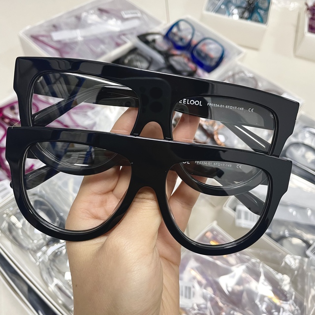Wholesale Oversized Cat Eye Acetate Optical Eyeglass Frames Gradient Color Floral Splicing Plate Eyewear in Stock Bulk Supply