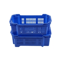 GAHH Caisses en PP perforées, empilables et emboîtables, gain de place, écologiques, durables, recyclables, multifonctionnelles, pour la chaîne du froid