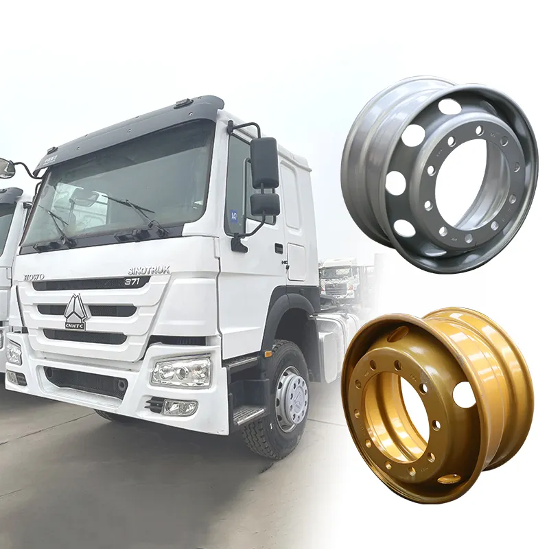 Velg truk 11r22, 5 17.5 20 inci 24 22.5 4x4 paduan aluminium dan velg krom untuk truk