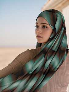 Premium Ombre in marmo stampa acqua scialle Hijab sciarpe donne di etnia musulmana bandane <span class=keywords><strong>con</strong></span> animali fantasia Hijab - Product Image 5