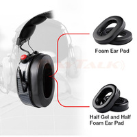 Accessoire pour casque d'aviation David Clark Coussinets de remplacement confortables en demi-gel et demi-mousse
