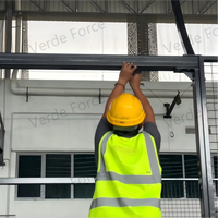 Pista de Pádel Panorámica de Alta Calidad con Estructura de Acero Galvanizado en Caliente para Exteriores, para Clubes Deportivos
