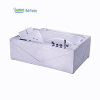 Baignoire de luxe en acrylique de grande taille 1800X1200mm pour deux personnes avec cascade, commande intelligente, massage, spa, baignoire à remous
