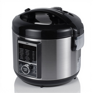 Cuisinière à riz multifonctionnelle 5L en acier inoxydable avec contrôle mécanique de la minuterie, compatible avec les normes américaines et les prises internationales - Product Image 2