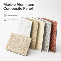 Panneau composite en aluminium marbré blanc veiné de 4 mm, taille personnalisée, revêtement PVDF, panneau ACM pour revêtements de colonnes extérieures