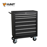 Armoire à outils roulante à 7 tiroirs sur roulettes, chariot à outils avec système de verrouillage et tiroirs coulissants, organisateur d'outils