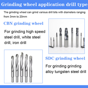 Outils de coupe en carbure Meule SDC électrolytique Outils de coupe HSS Roues CBN pour affûteuse de perceuse industrielle - Product Image 4
