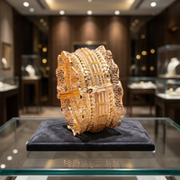 Dubaï Vente en gros 14K 18K 24K Plaqué or Fashion Kada & Bangle, Brass Gold Filled Forming Kada Bangle, Bracelet Kada traditionnel.