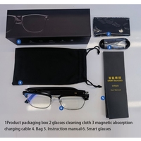 Lentes Inteligentes con IA para Traducción en Tiempo Real, Reproductor de Música, Llamadas Telefónicas, Diseño Ergonómico Manos Libres, para Conducir, Deportes y Uso Diario