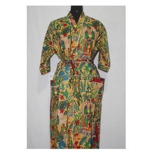 Designer Women Dresses Print Robes Cotton Material Beach Dress Casual Dress - Product Image 2