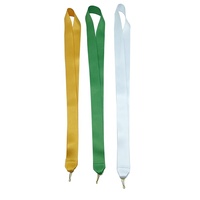 Courroie de cou personnalisée avec clip E-Magic Factory en polyester et nylon uni de couleur unie pour médailles