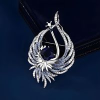 Luxe Phenix danse dans la broche haut de gamme femmes cristal exquis Phoenix corsage niche design pin coat accessoires
