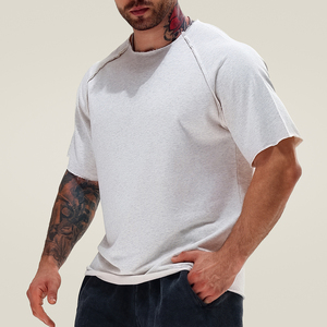 Người Đàn Ông Của Giản Dị <span class=keywords><strong>Raglan</strong></span> Trống T-Shirt Tùy Chỉnh Bông Nặng Thể Thao <span class=keywords><strong>Raglan</strong></span> <span class=keywords><strong>TEE</strong></span>-Shirts Cho Nam Giới Silicone <span class=keywords><strong>Raglan</strong></span> Phòng Tập Thể Dục Áo Sơ Mi - Product Image 5